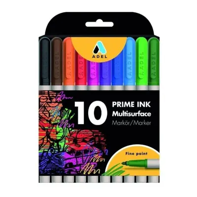 Adel Prıme 10 Renk Klasik Multisurface Boldlıner Kalem 2201000106
