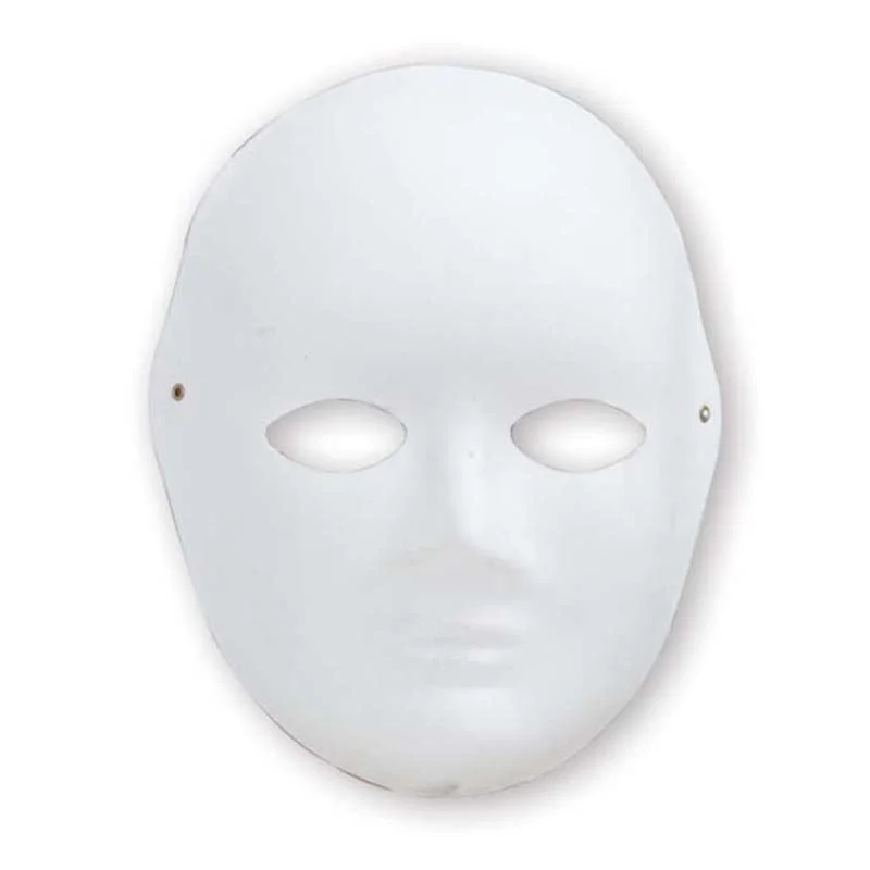 Puti Karton Maske Büyük Surat