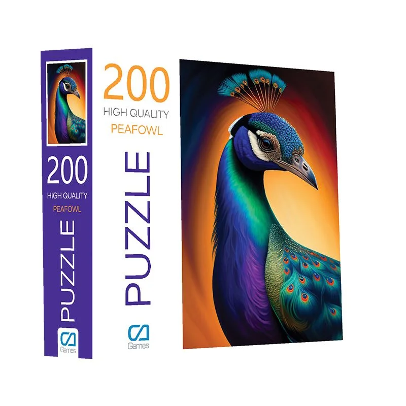 Ca Games 6018 Tavus Kuşu 200 Parça  Puzzle