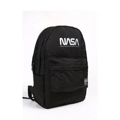 Me 24978 Nasa Fermuar Detaylı Siyah Sırt Çantası