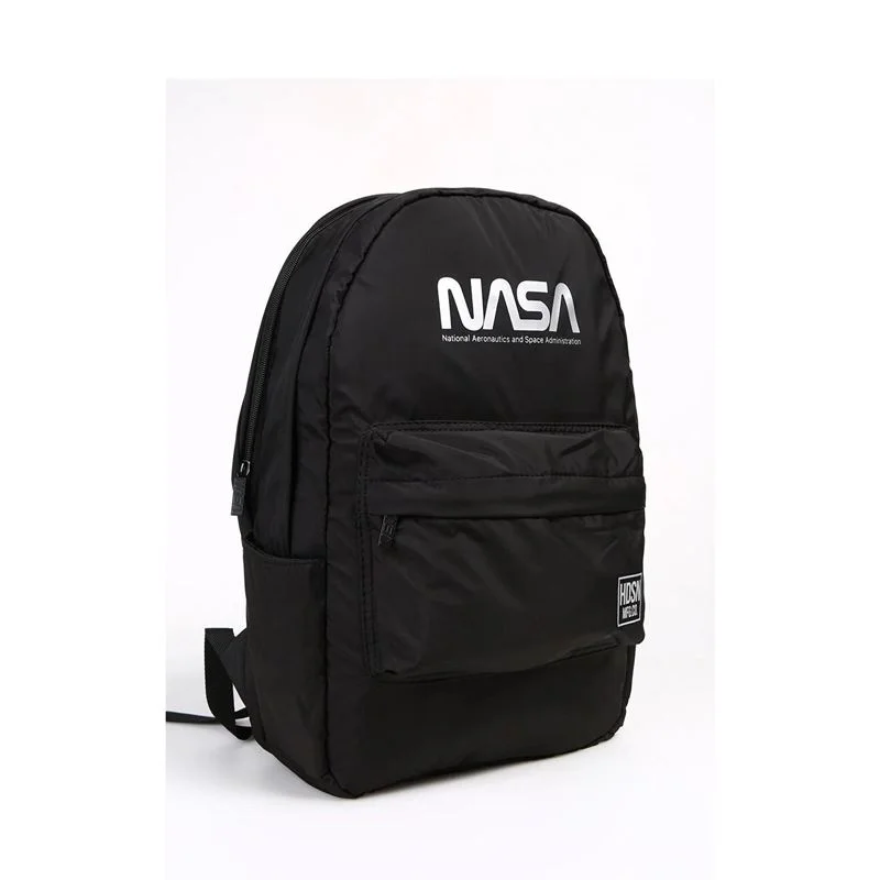 Me 24978 Nasa Fermuar Detaylı Siyah Sırt Çantası