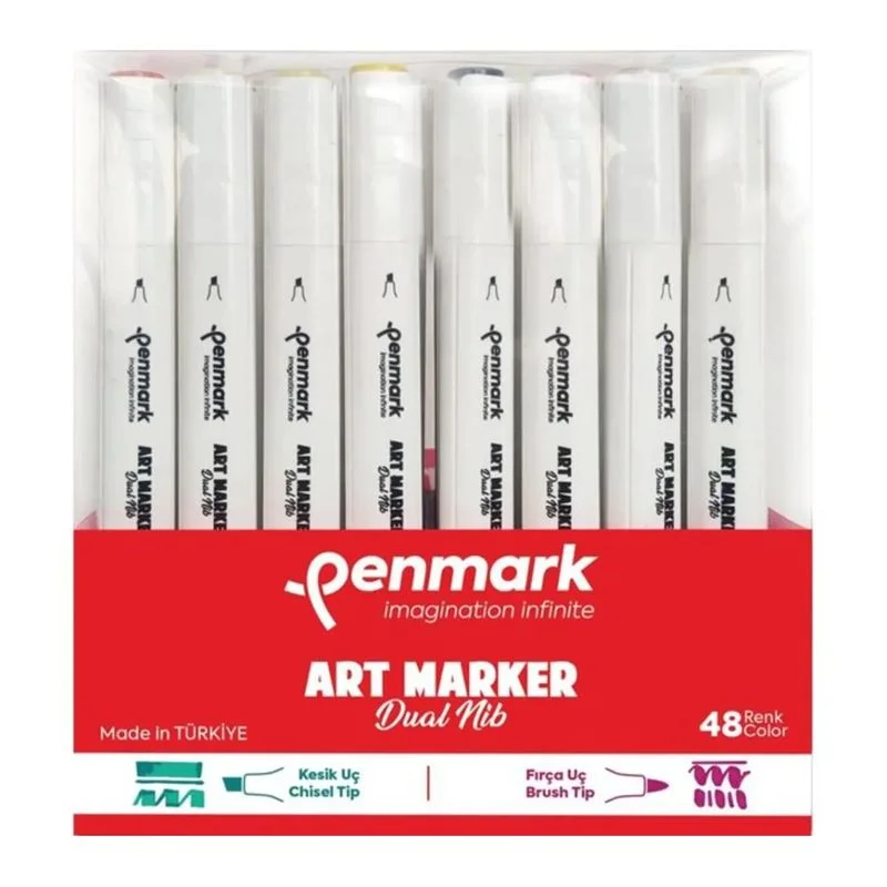 Penmark Markers Art Brush Kalem 48 Li Set 9000-48