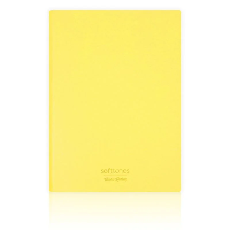 Vj 124-1023 Softtons Esnek Kapak Defter B5 80 Gr. Krem 128 Yp. Çizgili Sarı