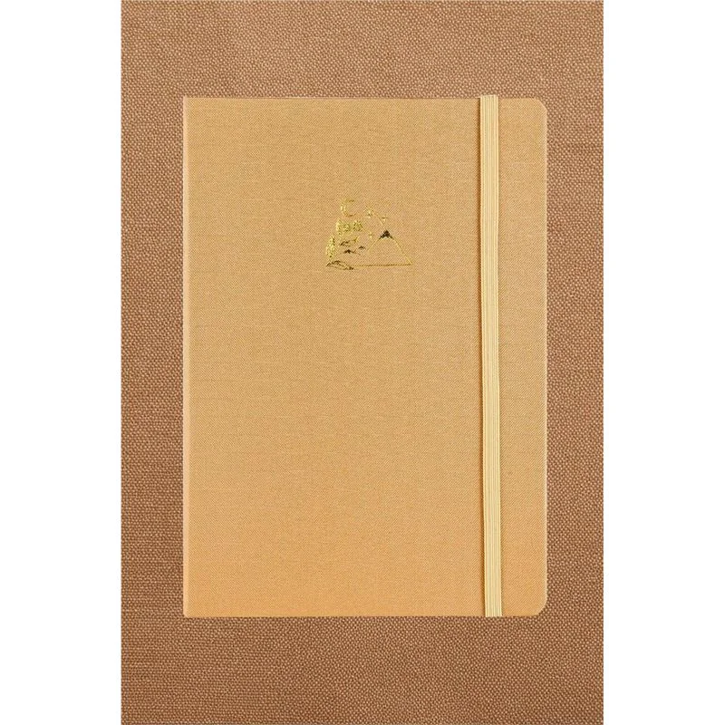 Vj 124-1634 Bujo Kraft Defter Keten  96 Yaprak 150 Gr. Kraft Kağıt Cepli Lastikli Çizgili Taba