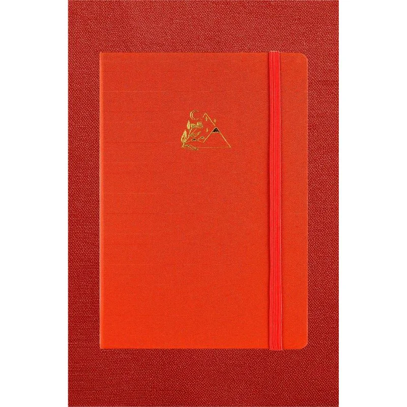 Vj 124-1638 Bujo Kraft Defter Keten 96 Yaprak 150 Gr. Kraft Kağıt Cepli Lastikli Çizgili Turuncu