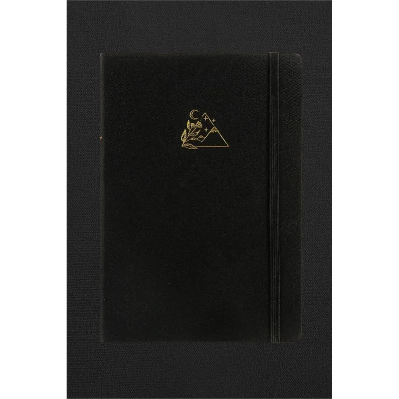 Vj 124-1639 Bujo Kraft Defter Keten 96 Yaprak 150 Gr. Kraft Kağıt Cepli Lastikli Çizgili Siyah