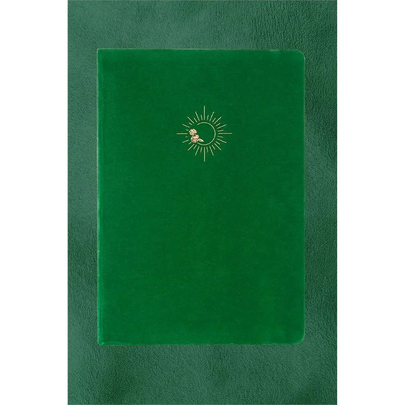 Vj 124-1644 Bujo Defter Süet 96 Yaprak 160 Gr. Beyaz Kağıt Cepli Çizgili Yeşil
