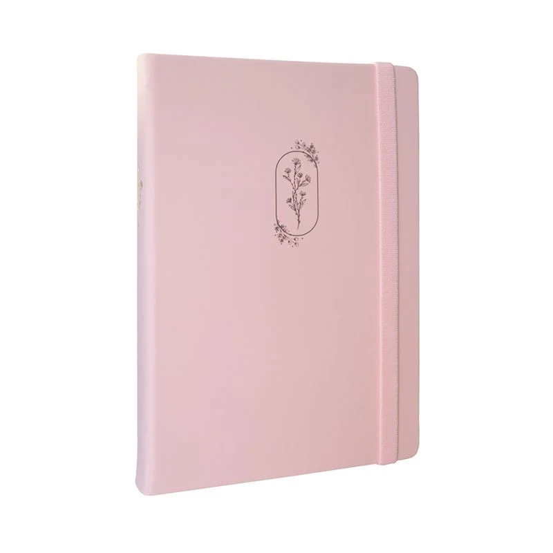 Vj 124-1652 Bujo Defter Vegan Deri 96 Yaprak 160 Gr. Beyaz Kağıt Cepli Lastikli