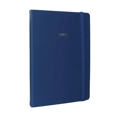 Vj 124-1656 Bujo Defter Vegan Deri 96 Yaprak 160 Gr. Beyaz Kağıt Cepli Lastikli