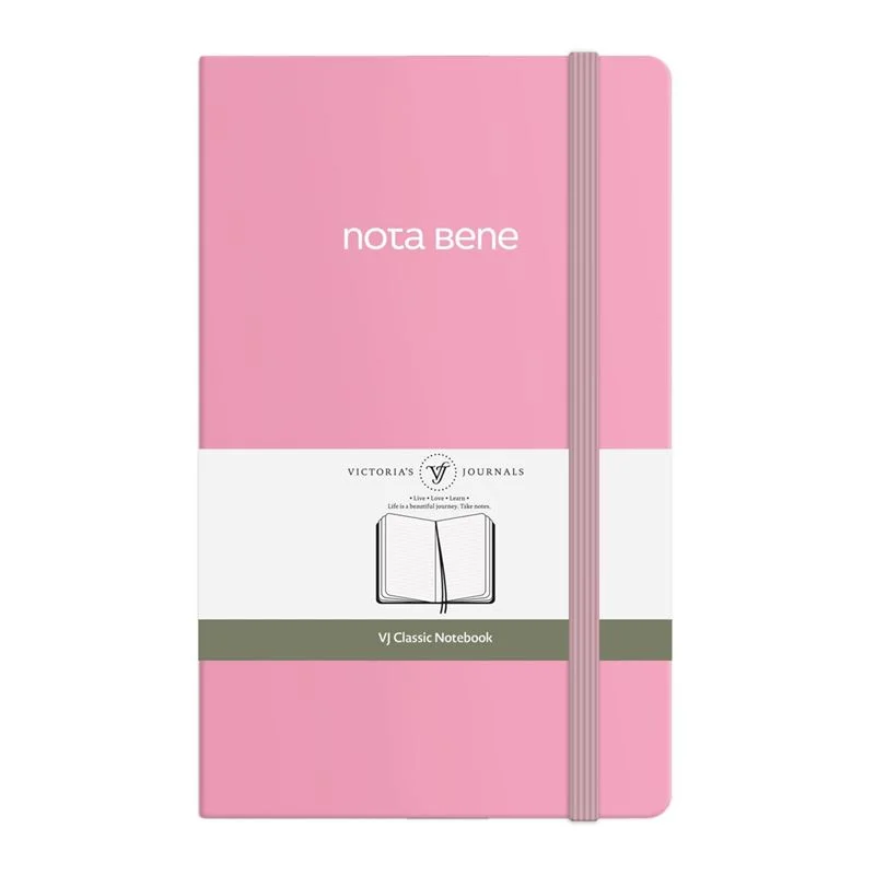 Vj 123-9223 Classıc Sert Kapak 13X21 70 Gr 400 Yp Çizgili Pembe Defter