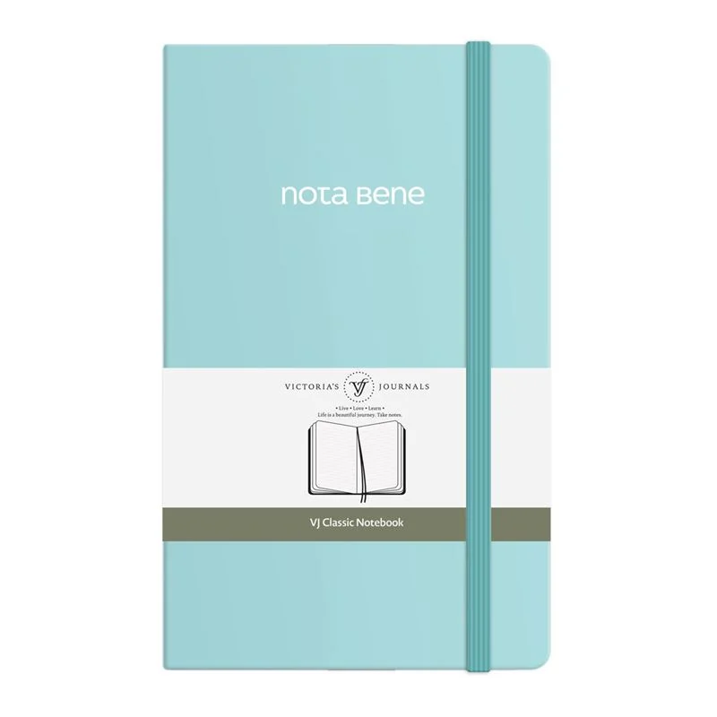 Vj 123-9224 Classıc Sert Kapak 13X21 70 Gr 400 Yp Çizgili Turkuaz Defter