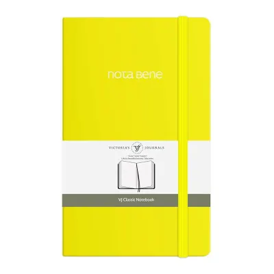 Vj 123-9225 Classıc Sert Kapak 13X21 70 Gr 400 Yp Çizgili Sarı Defter