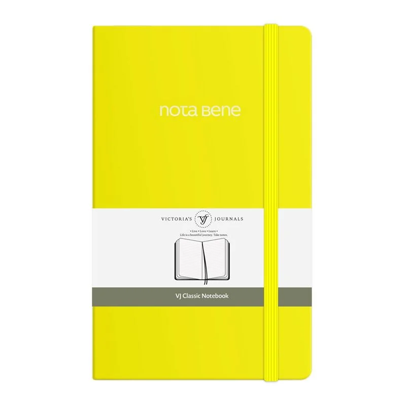 Vj 123-9225 Classıc Sert Kapak 13X21 70 Gr 400 Yp Çizgili Sarı Defter