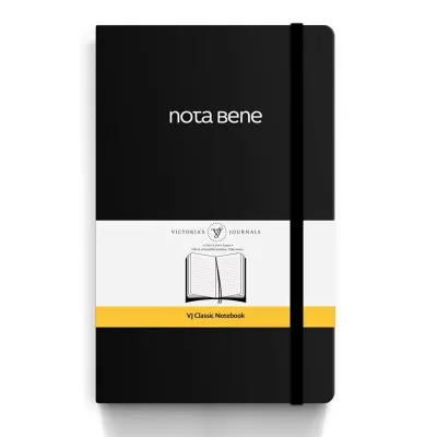 Vj 123-9227 Classıc Esnek Kapak 13X21 70 Gr 400 Yp Çizgili Siyah Defter