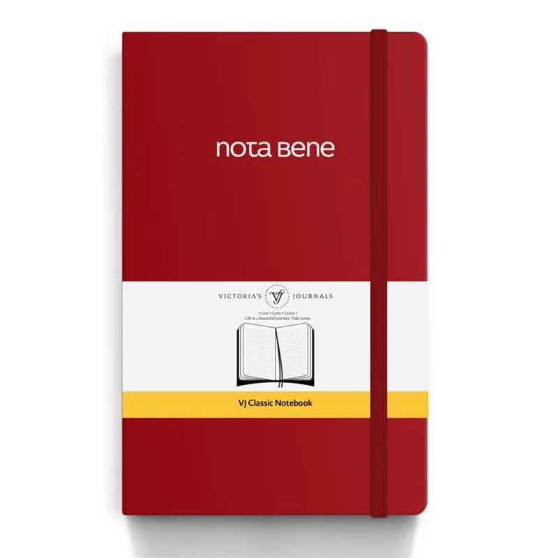 Vj 123-9229 Classıc Esnek Kapak 13X21 70 Gr 400 Yp Çizgili Kırmızı Defter