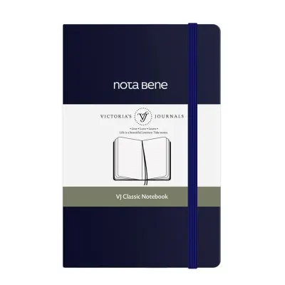 Vj 123-9236 Classıc Sert Kapak 9X14 70 Gr 400 Yp Çizgili Lacivert Defter