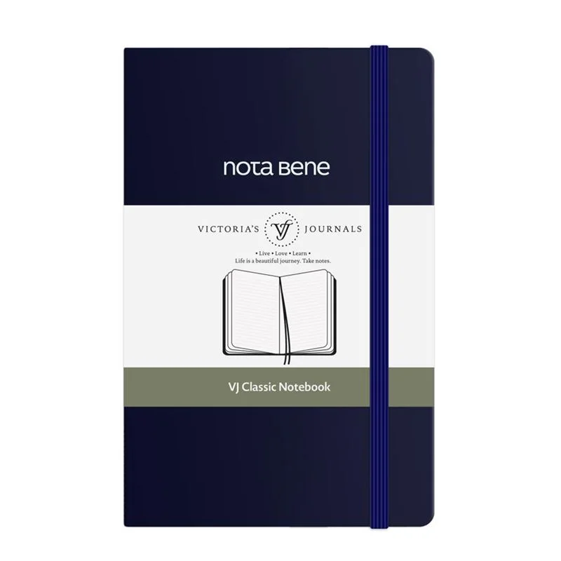 Vj 123-9236 Classıc Sert Kapak 9X14 70 Gr 400 Yp Çizgili Lacivert Defter