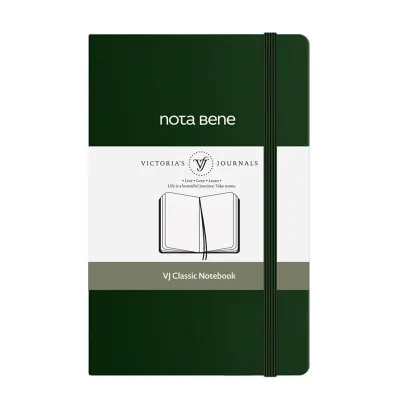 Vj 123-9238 Classıc Sert Kapak 9X14 70 Gr 400 Yp Çizgili Yeşil Defter