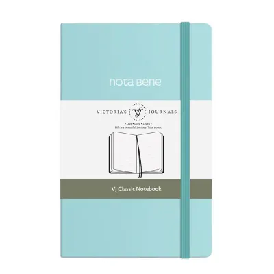Vj 123-9240 Classıc Sert Kapak 9X14 70 Gr 400 Yp Çizgili Turkuaz Defter