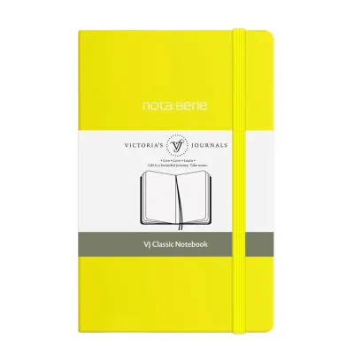 Vj 123-9241 Classıc Sert Kapak 9X14 70 Gr 400 Yp Çizgili Sarı Defter