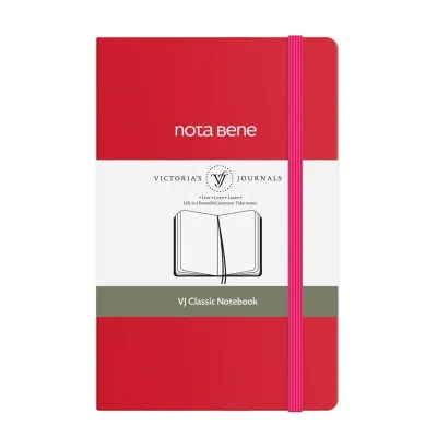 Vj 123-9242 Classıc Sert Kapak 9X14 70 Gr 400 Yp Çizgili Fuşya Defter