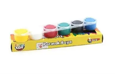 Funny Kıds Parmak Boyası 33300 6 Lı Set