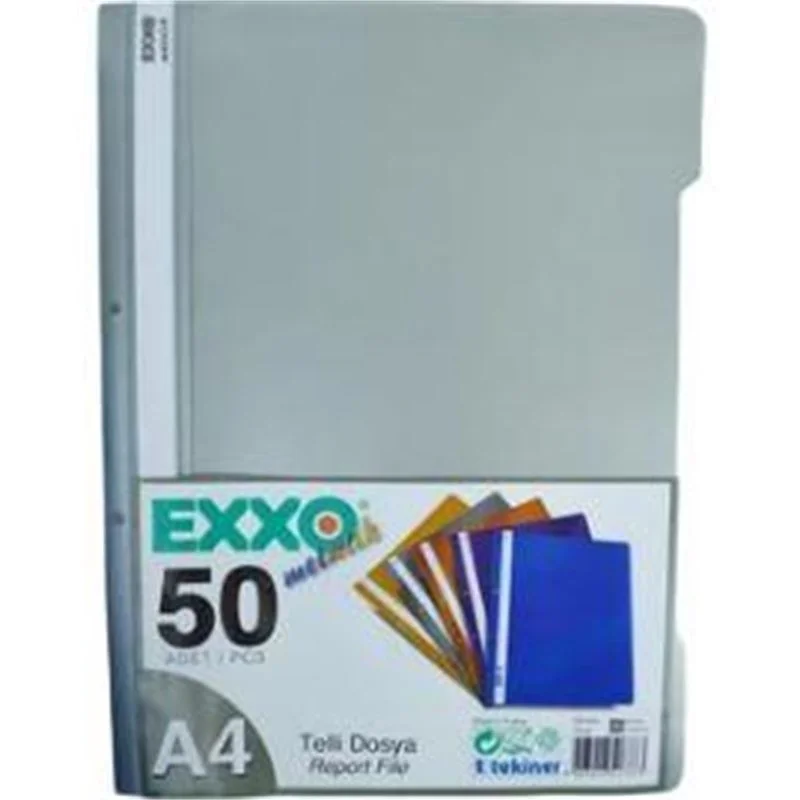 Exxo Metalik Telli Dosya 50 Li Gümüş Ttm105