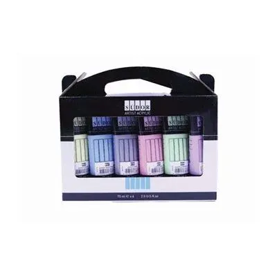 Südor 6 Renk Akrilik Boya Pastel 75 Ml Ma075-X6-3