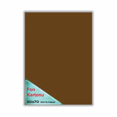 Çınar Fon Kartonu Kahverengi 48X68 100'Lü 50007