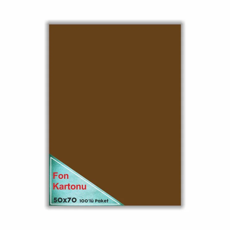 Çınar Fon Kartonu Kahverengi 48X68 100'Lü 50007