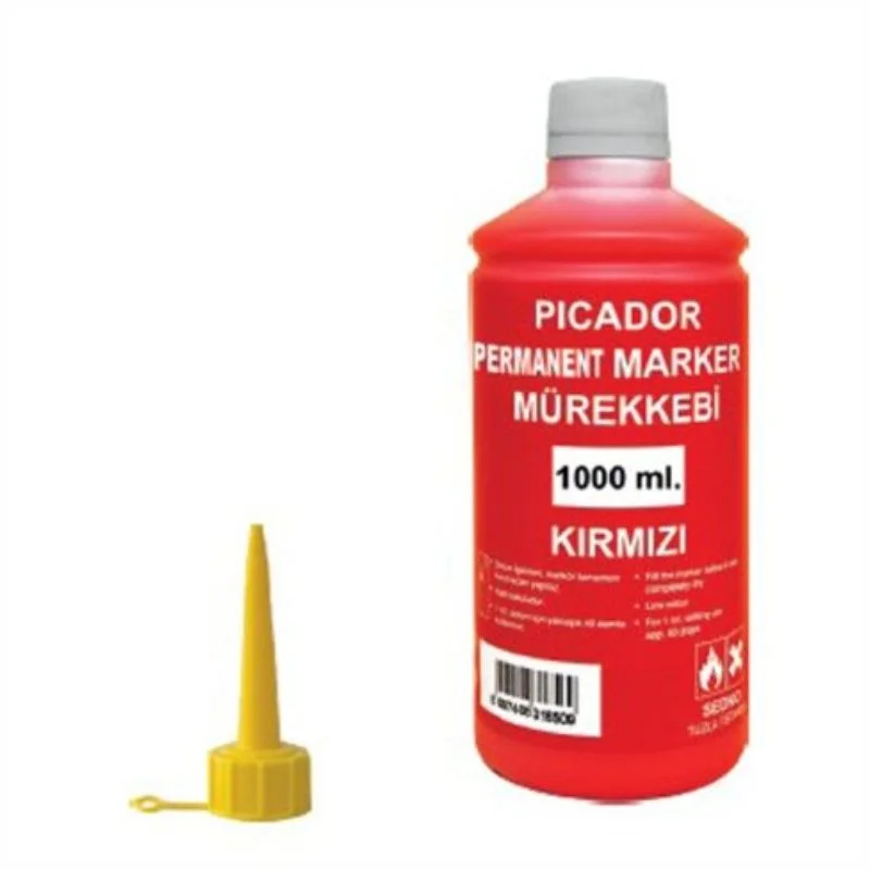 Picador Permanent Mürekkep Kırmızı 1 Kg Kb040