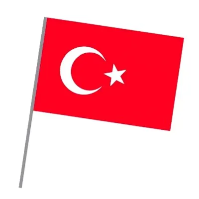 Vatan 30X45 Sopalı Bez Bayrak Vt226