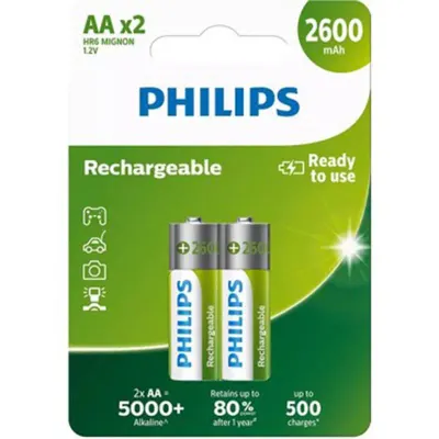 Phılps R6B2A260/10 Şarjlı Kalem Pil 2 Li 2600 Mah