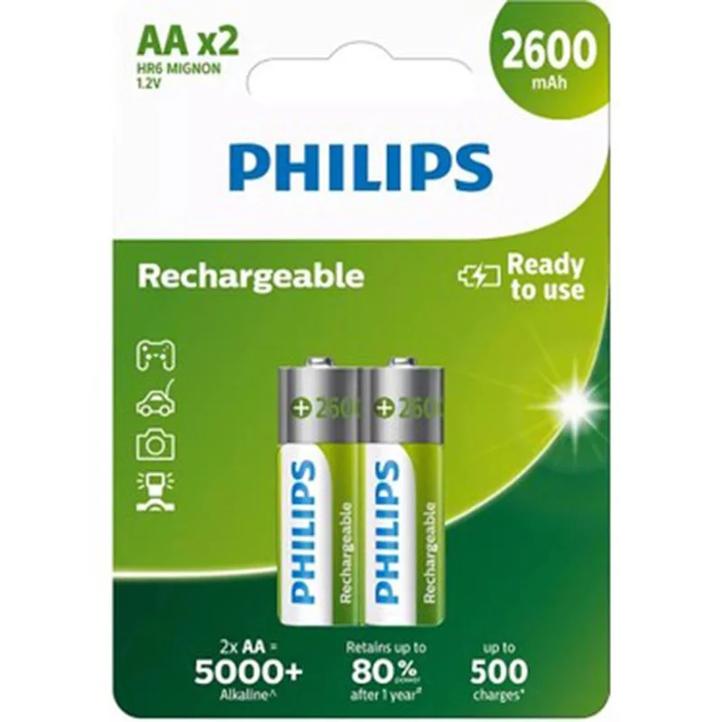 Phılps R6B2A260/10 Şarjlı Kalem Pil 2 Li 2600 Mah