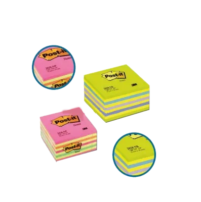 Post-it Yapışkanlı Not Kağıdı Küp Gökkuşağı 450 YP 76x76 Pembe Tonları 2028-NP