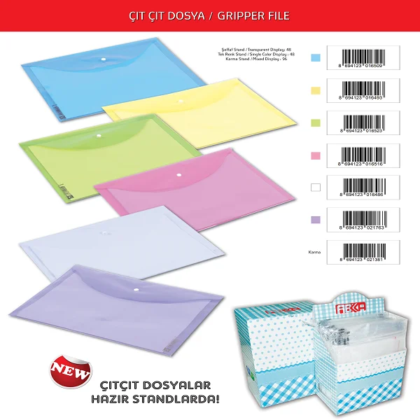 Abka Çıtçıtlı Dosya Yeşil