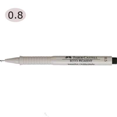 Faber-Castell Çizim Kalemi Ecco Pigment 0.8 MM Siyah 16 68 99