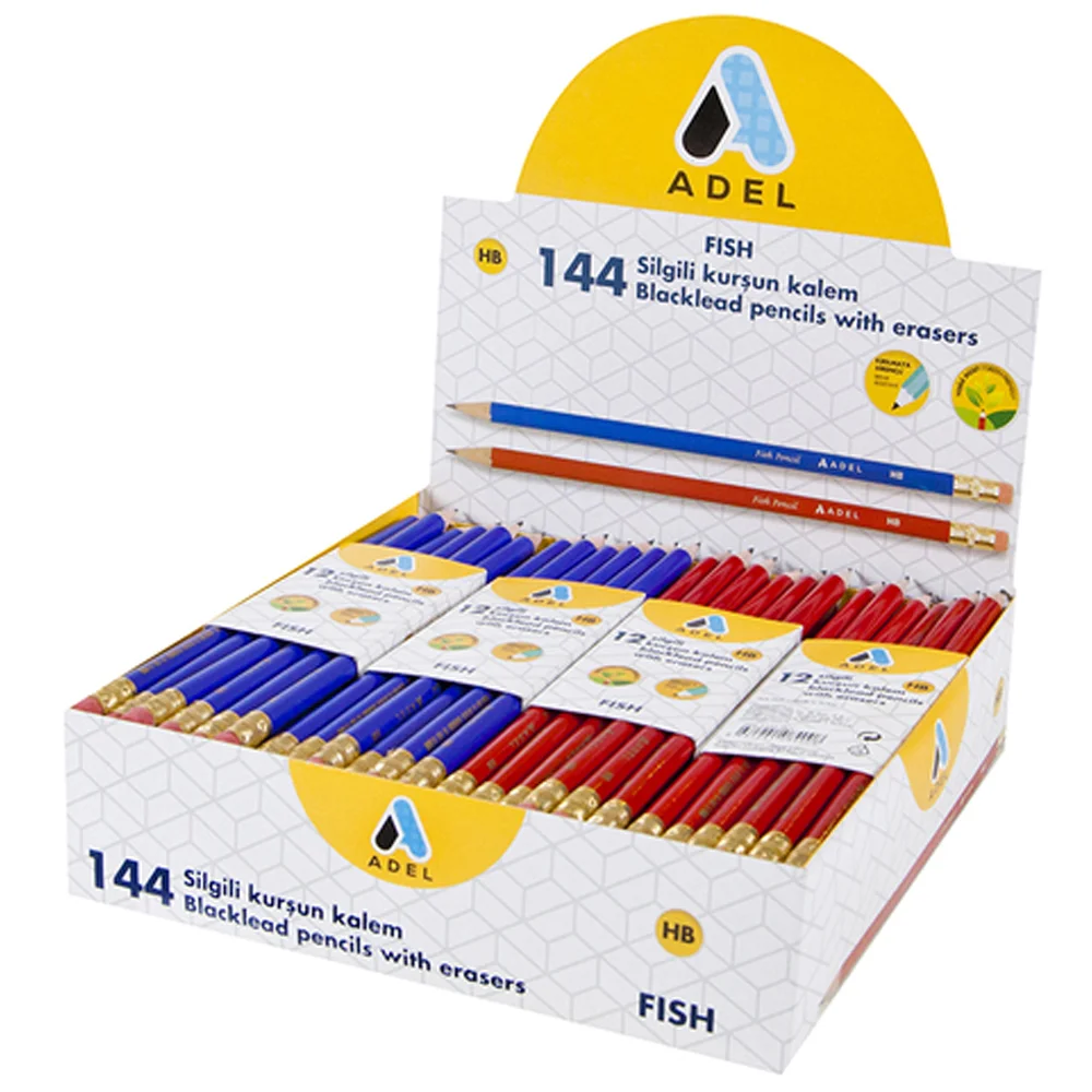 Adel Kurşun Kalem Fish Pencil Silgili 202 1121 001