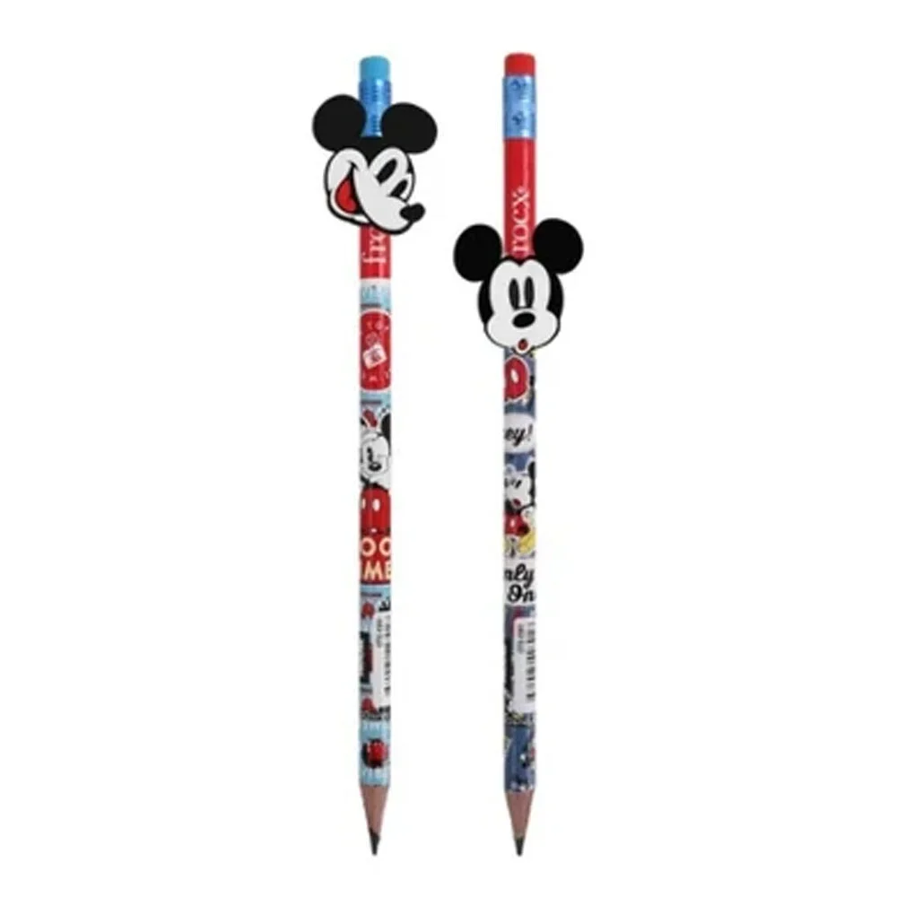 Mickey Mouse Figürlü Kurşun Kalem 2Li Paket Pcnc-One