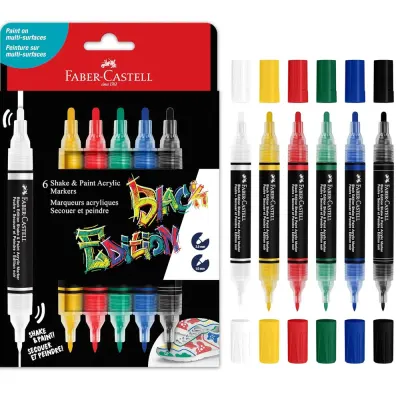 Faber-Castell Be Shake&amp;amp;paint Markör 6 Lı Klasik