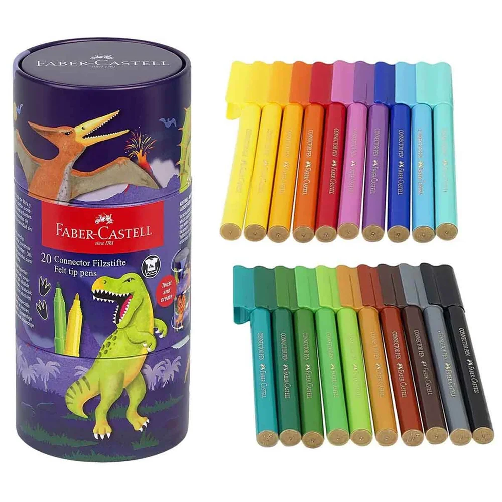 Faber Keçeli Kalem Dino Connector 2024 5062155546000