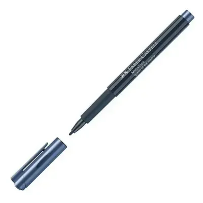 Faber-Castell Metalik Markör Deniz Mavisi,10 Lu 5040160753000