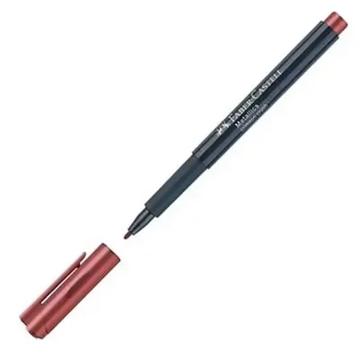 Faber-Castell Markör Metalik Kiremit Turuncu,10 Lu