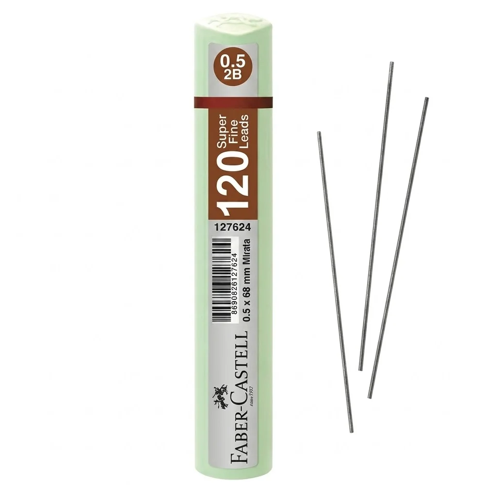 Faber Grip Min 0.5 2B 60Mm, 120 Li Pastel Yeşil 5090127684000