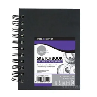 Daler Rowney Simply Wirebound Sketch Book 4X6 481500406
