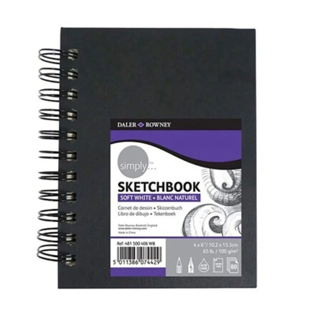 Daler Rowney Simply Wirebound Sketch Book 4X6 481500406