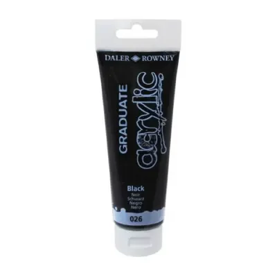 Daler Rowney Graduate Akrilik Boya Graduate Acrylic 120ml Black 123120026
