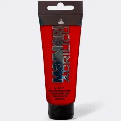 Mai Acrilico 200ml Permanent Red light