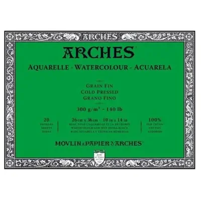 Arches Orta Dokulu Suluboya Bloğu 300g 26 X 36 20s