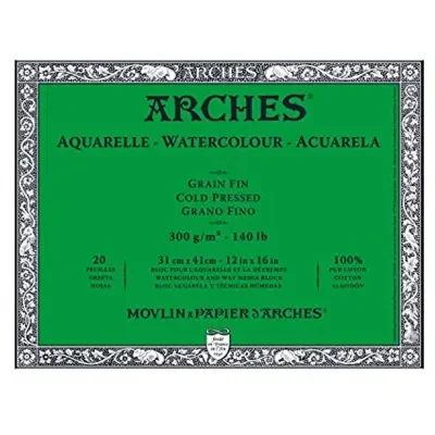 Arches Orta Dokulu Suluboya Bloğu 300g 31 X 41 20s